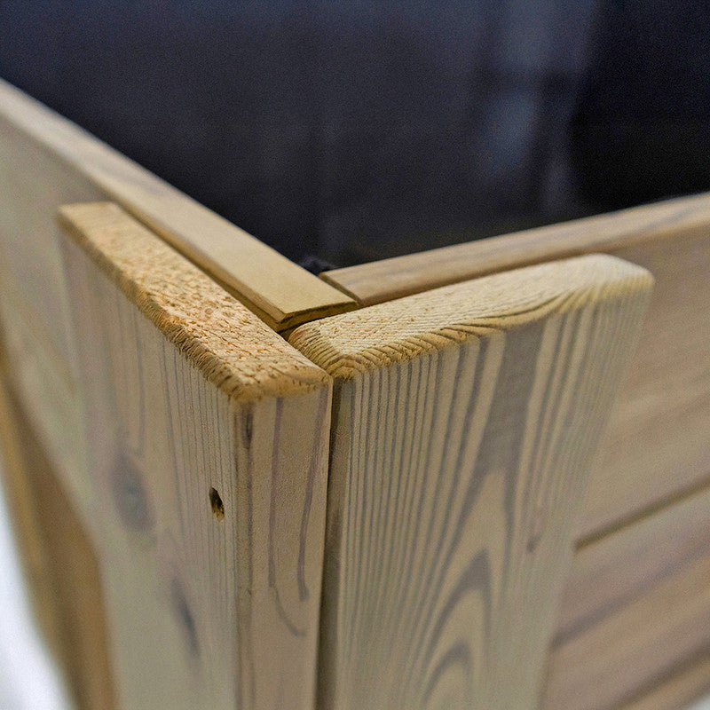 Mesa De Cultivo Elevada Madera Tratada Exterior Hortalia Gardenbrico XXl40 200x80x40 Cm_3