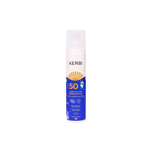 Crema solar bebe/niño SPF50 Kerbi 100 g