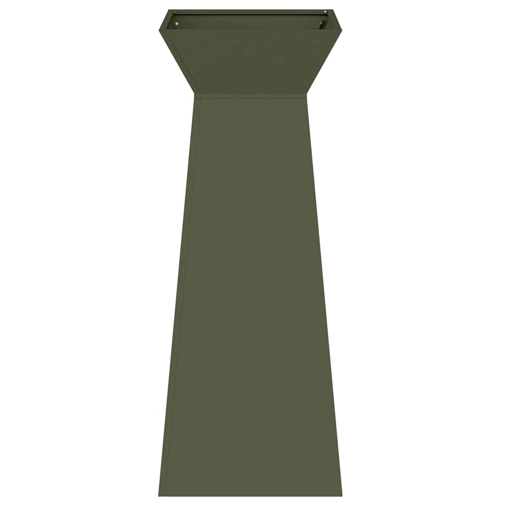 Maceta Pilar Verde Oliva 40 X 40 X 100 Cm_4