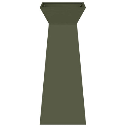 Maceta Pilar Verde Oliva 40 X 40 X 100 Cm_4