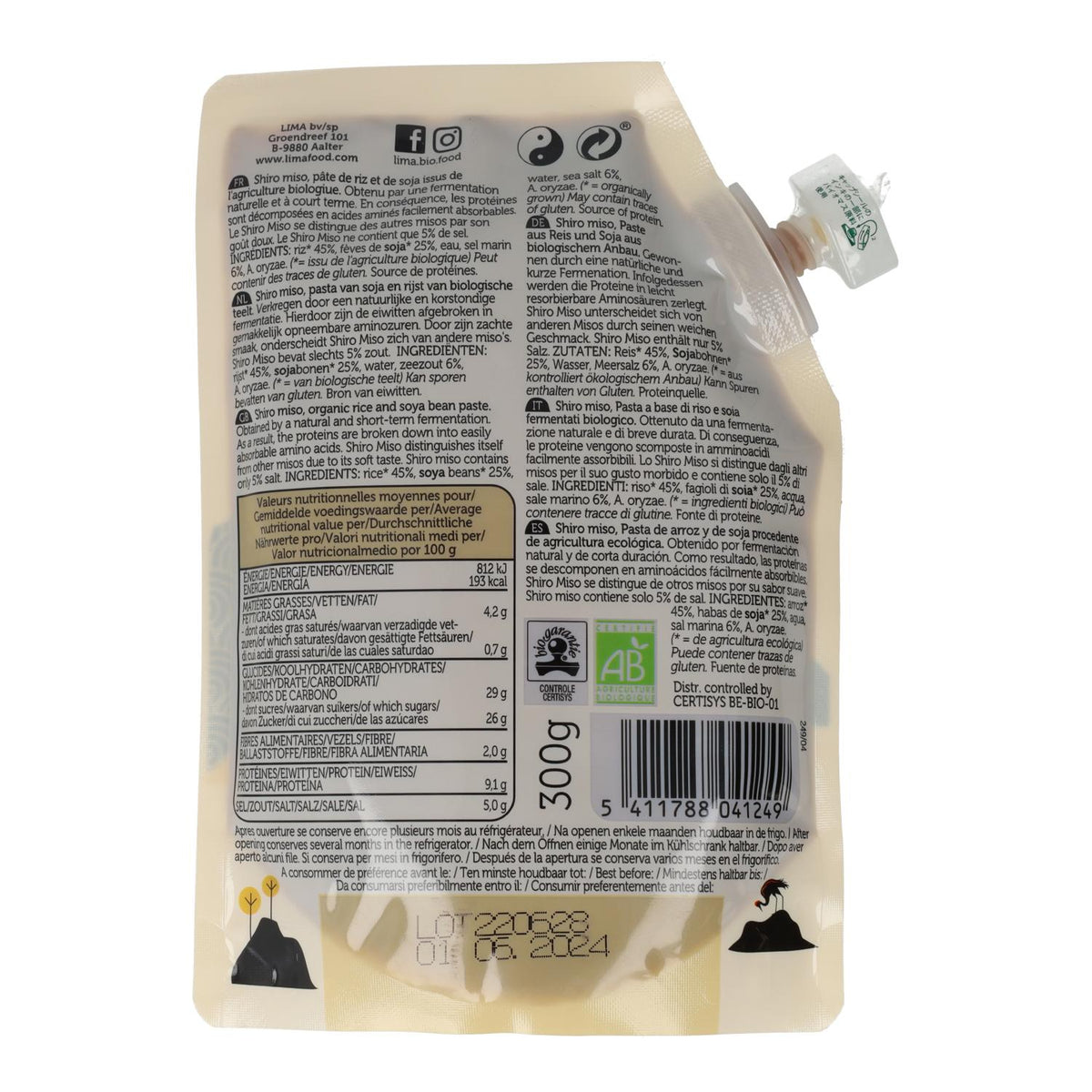 Shiro Miso bio Lima ECO 300 gr