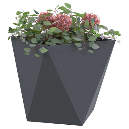 Jardinera 2 Uds. Antracita 50 X 50 X 50 Cm Acero_2