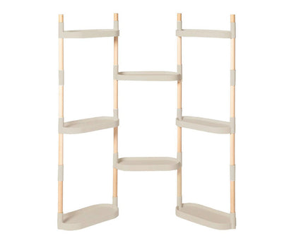 Soporte Modular Citysens De 8 Bandejas – Gris, Polipropileno 100% Reciclado Y Madera Ecológica Pefc_5