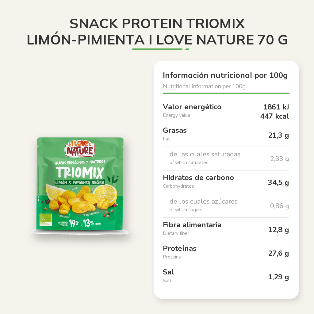 Información nutricional