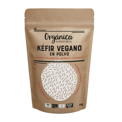 Kefir Vegano Bio En Polvo -con Prebióticos, Probióticos, Postbióticos- 90g - Orgánica Superfoods_0