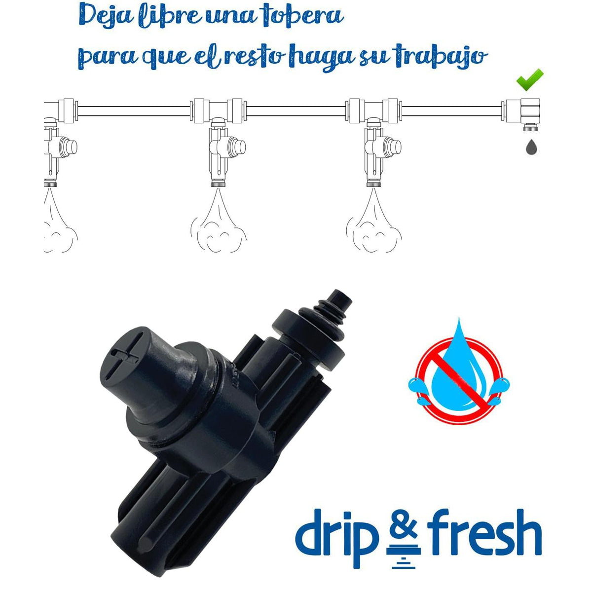 Válvula Antigoteo nebulización DripFresh