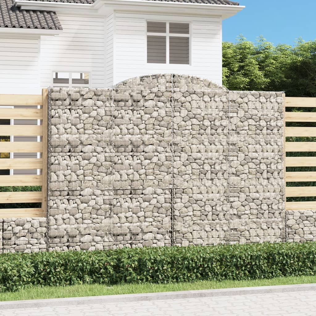 Cestas De Gaviones 15 Uds Forma De Arco Hierro 300x50x220/240cm_1