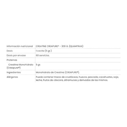 Creatina (creapure®) - 300g - Creatina Monohidrato - Quamtrax_1