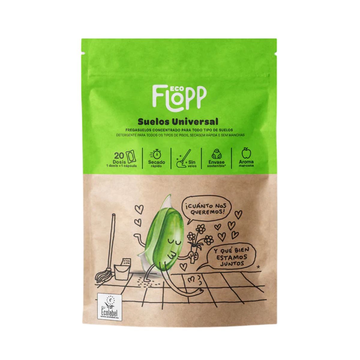 Pack 2 x Limpia Suelos Universal ECO Flopp 20caps