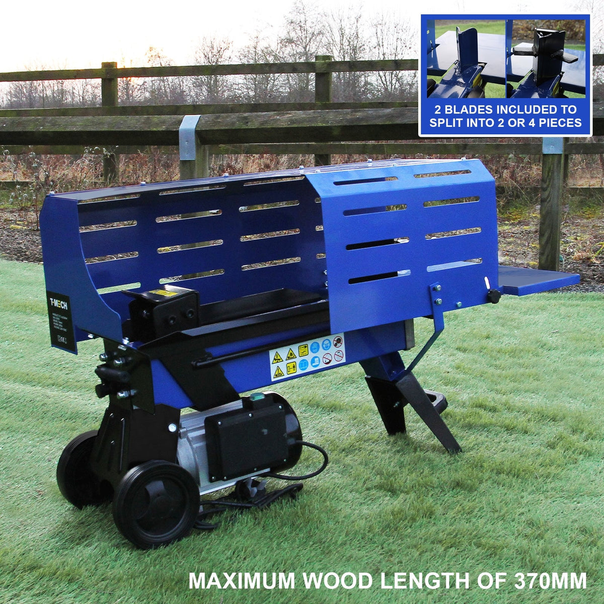 Cortadora De Troncos De 5t Para Madera 3l Motor Eléctrico Hidráulico De 2000w_2