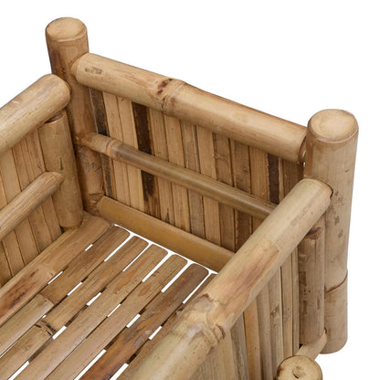 Jardín Macetero Con Soporte Natural 100 X 38 X 114 Cm Bambú_5