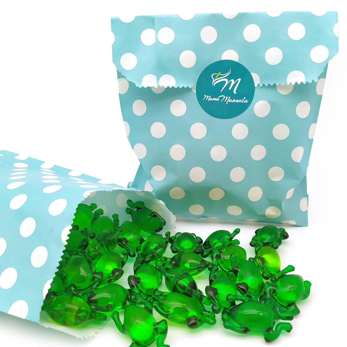 Caja Regalo 70 Perlas De Baño Con Aroma A Manzana - Con Aceite De Soja - Hidrata, Suaviza Y Perfuma La Piel - Forma Rana_5
