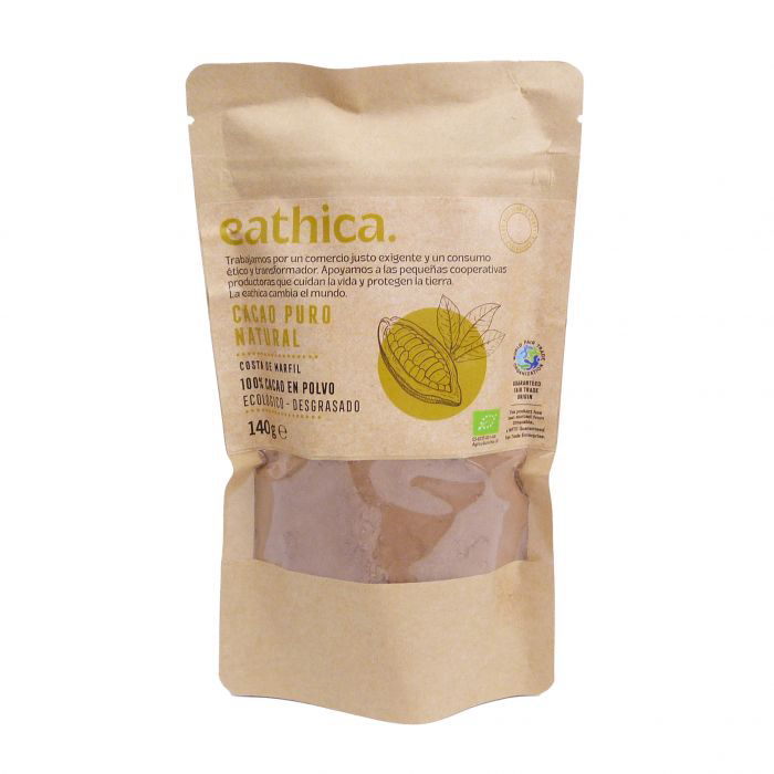 Cacao puro sin azúcar Eathica BIO 140g
