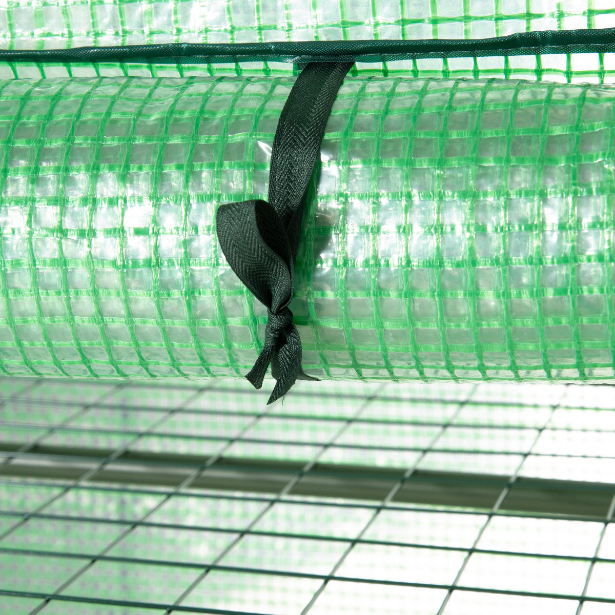 Invernadero De Jardín Outsunny Metal, Pe Verde 80x49x160 Cm_4