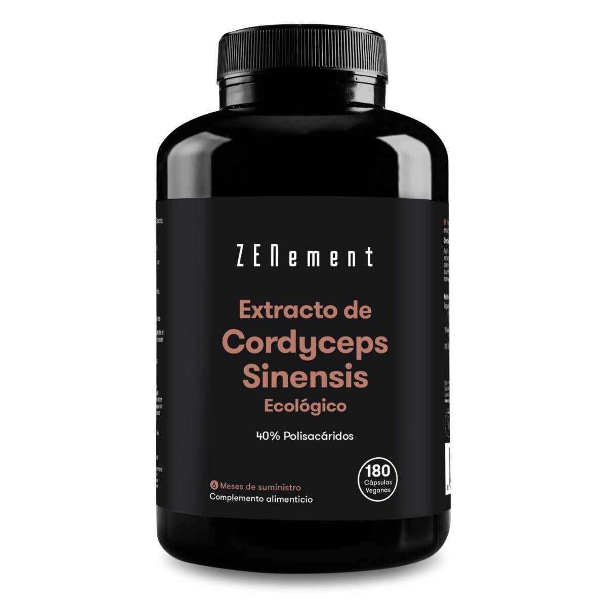 Extracto de Cordyceps Sinensis ECO 40% Polisacáridos Zenement, 180 comprimidos Cordyceps Sinensis Ecológico