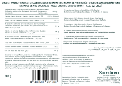 Mitades De Nuez Doradas Premium - Envasadas Al Vacío - Pack 2 X 600g (2 Envases Retail) | Fruto Seco Premium, Snack_2