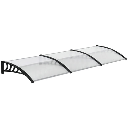 Tejadillo De Protección Para Puertas Outsunny 300x96x27cm Transparente_0