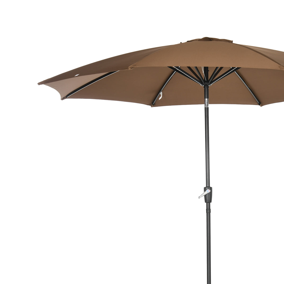 Sombrilla De Jardín Inclinable Con Manivela Outsunny Ø300x240cm Marrón_3