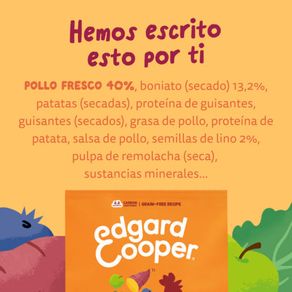 Pienso para perros Pollo de corral Edgard &amp; Cooper 7 kg