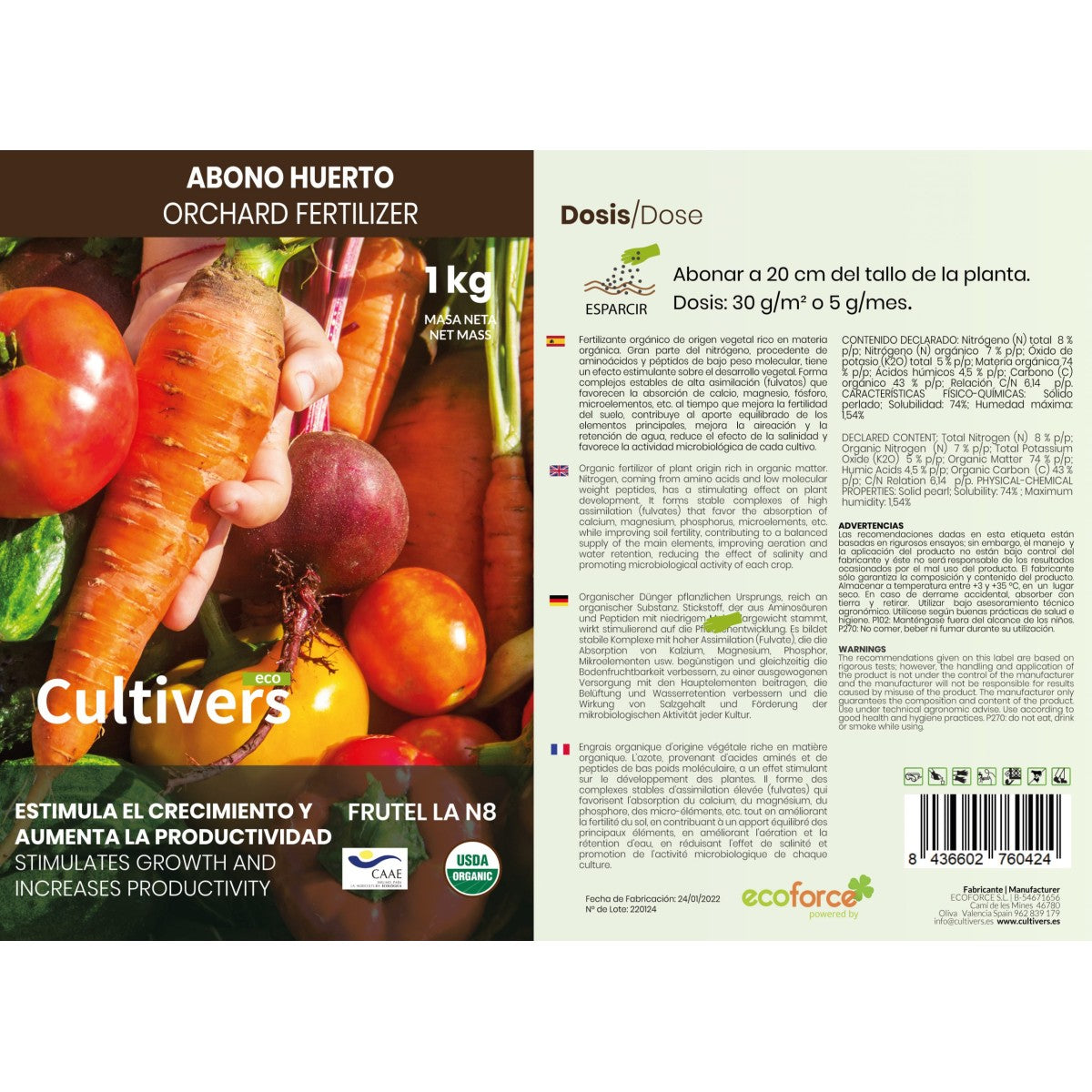 Abono Huerto Ecológico Cultivers 5 Kg_3
