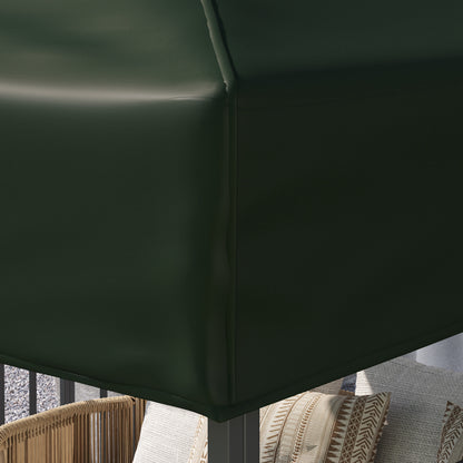 Techo De Repuesto Outsunny Tela Oxford Verde 300x300 Cm_4