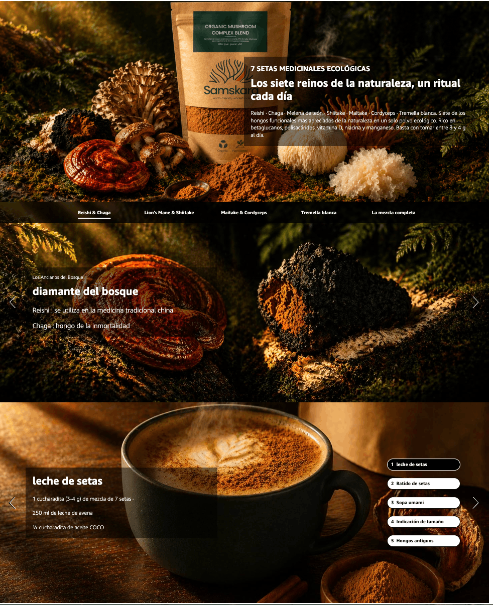 Complejo De Setas Hongos Medicinales En Polvo Bio - 500g (2 X 250g Envases Retail) | Complejo De Hongos Ecológico Vegano_4
