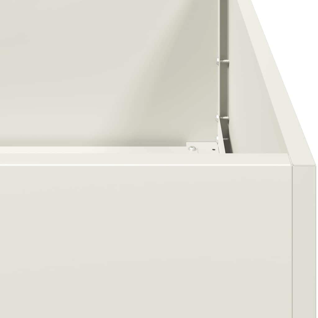 Jardinera De Acero Laminado En Frío Blanco 200x40x80 Cm_5
