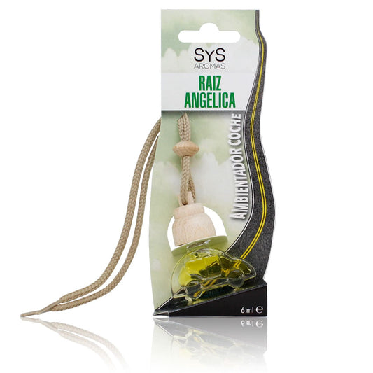 Ambientador Coche Raíz Angélica Little Car SYS Aromas 6 ml | Aroma Herbal y Balsámico | Fresco y Equilibrado_0