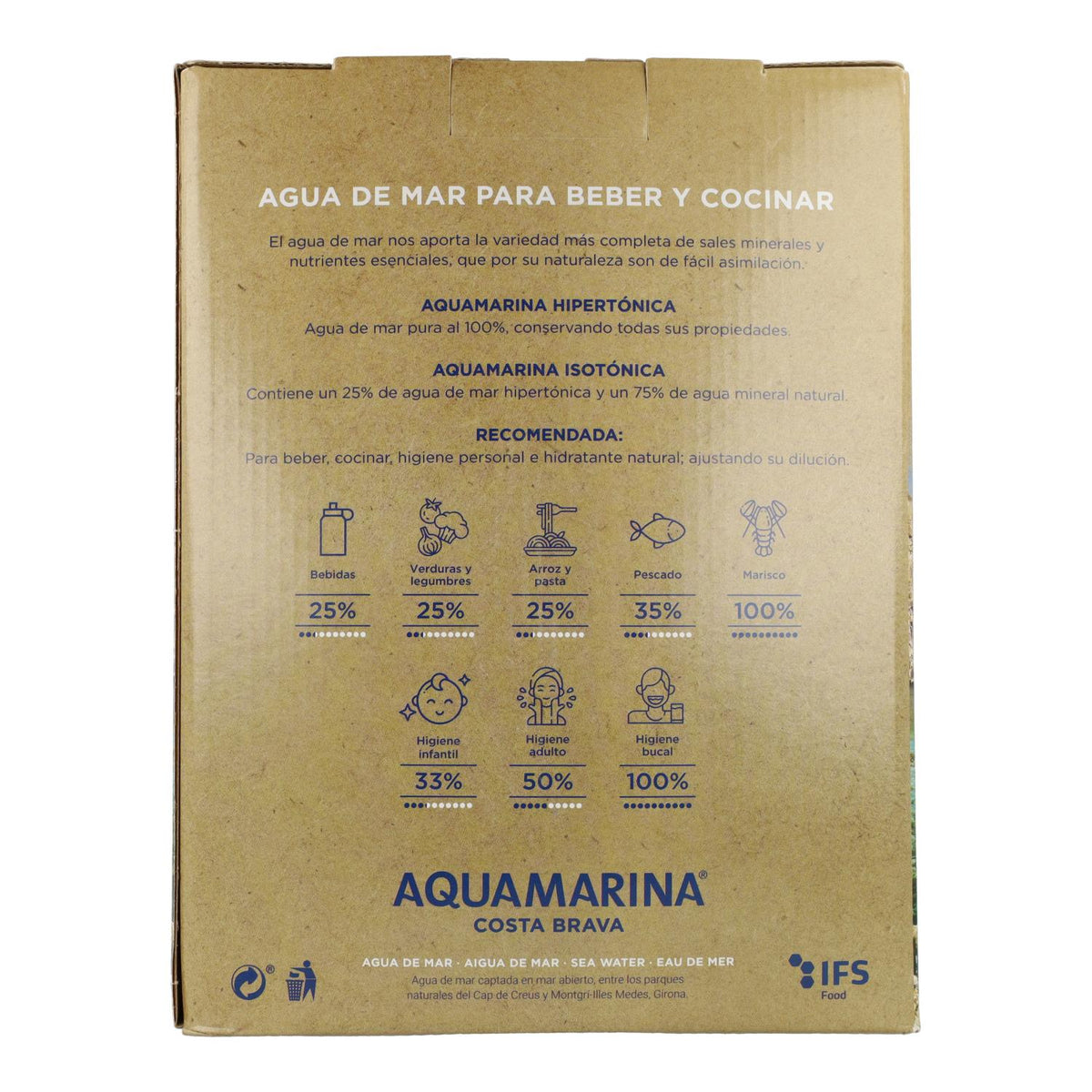 Agua De Mar Isotónica Bag in Box Aquamarina 5 L