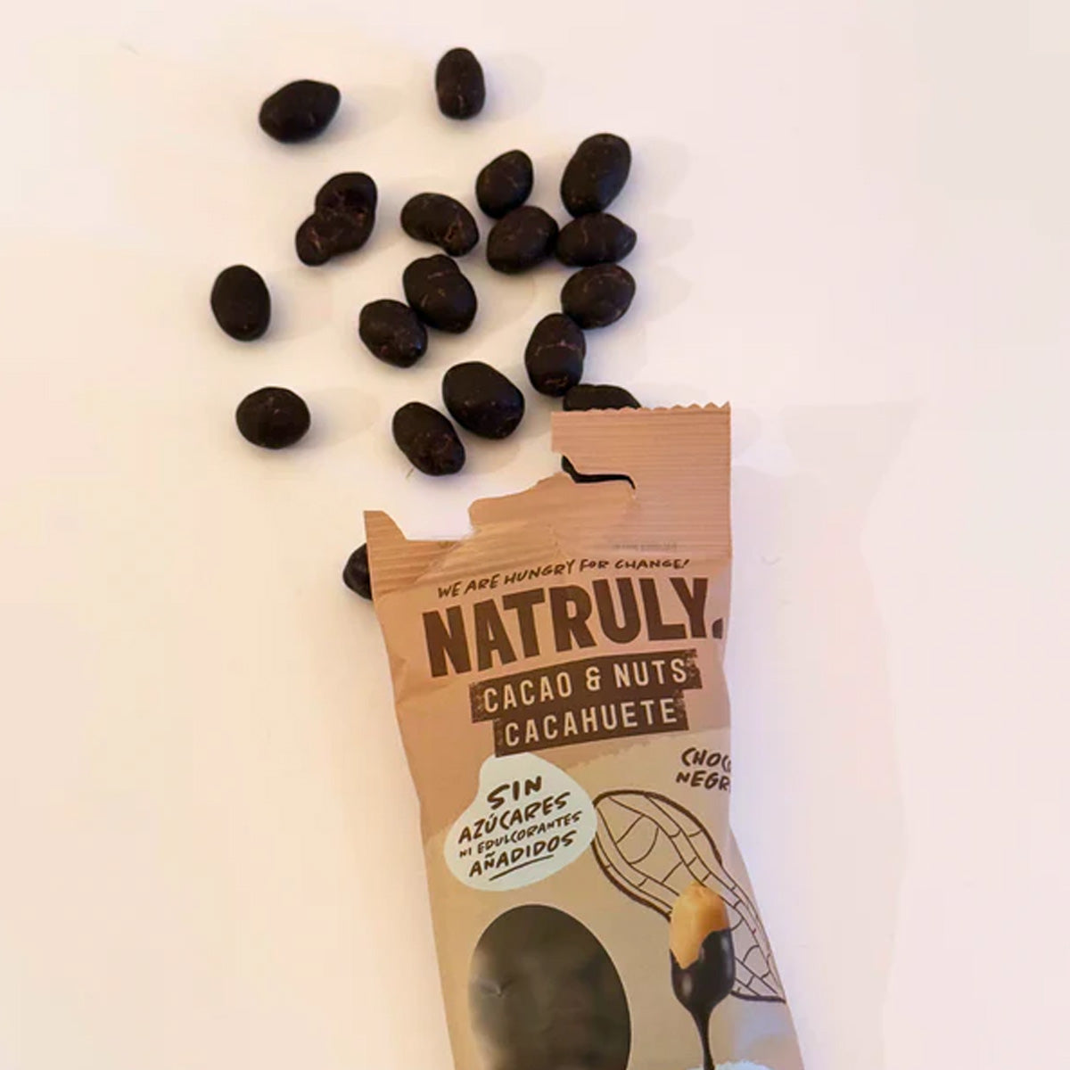 Cacao&Nuts Chocolate negro, Natruly, 50g