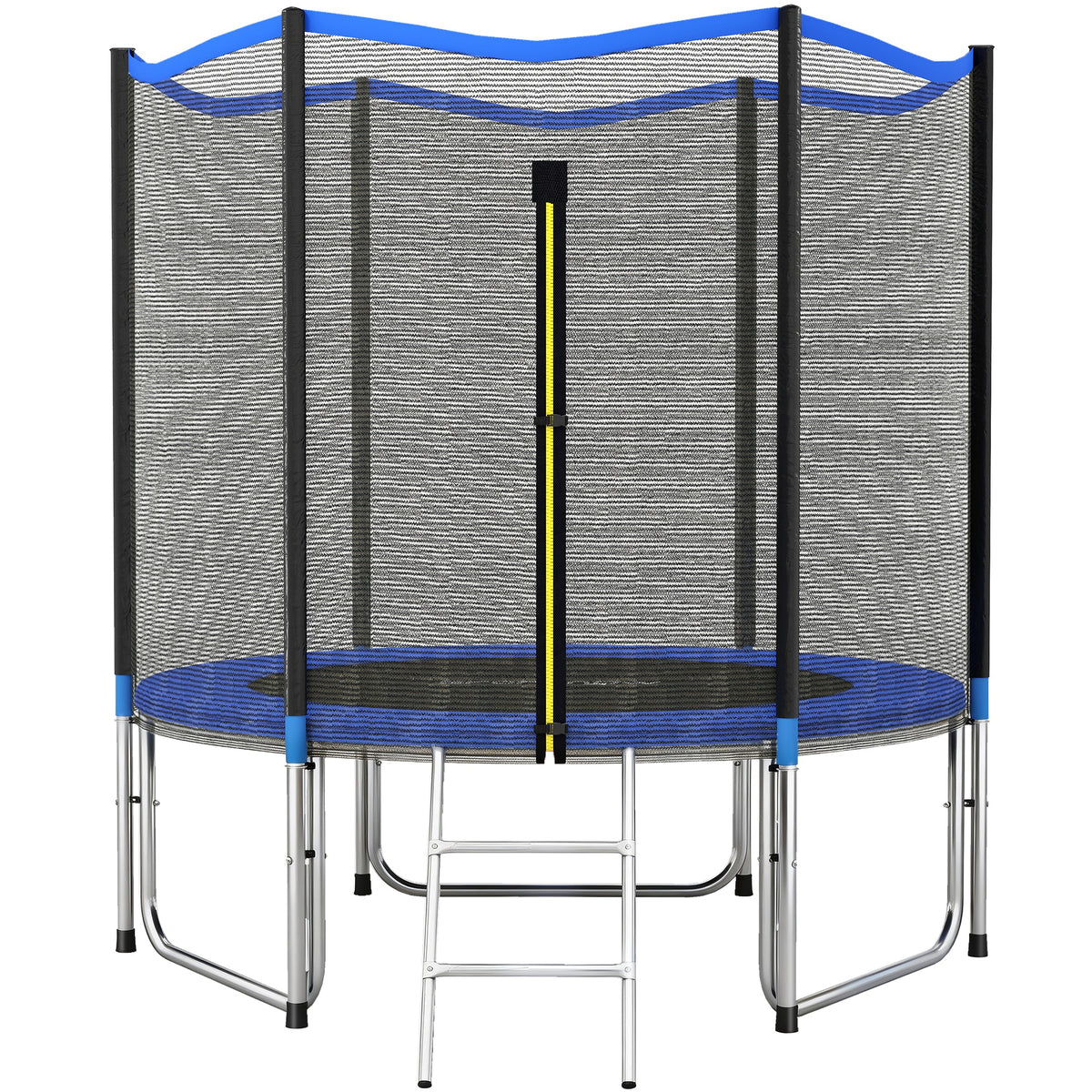 Cama Elástica Exterior Sportnow Acero, Pp Azul 244x244x240 Cm_0