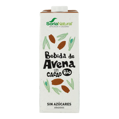 Pack 6 x Bebida de Avena con Cacao BIO Soria Natural  1 L