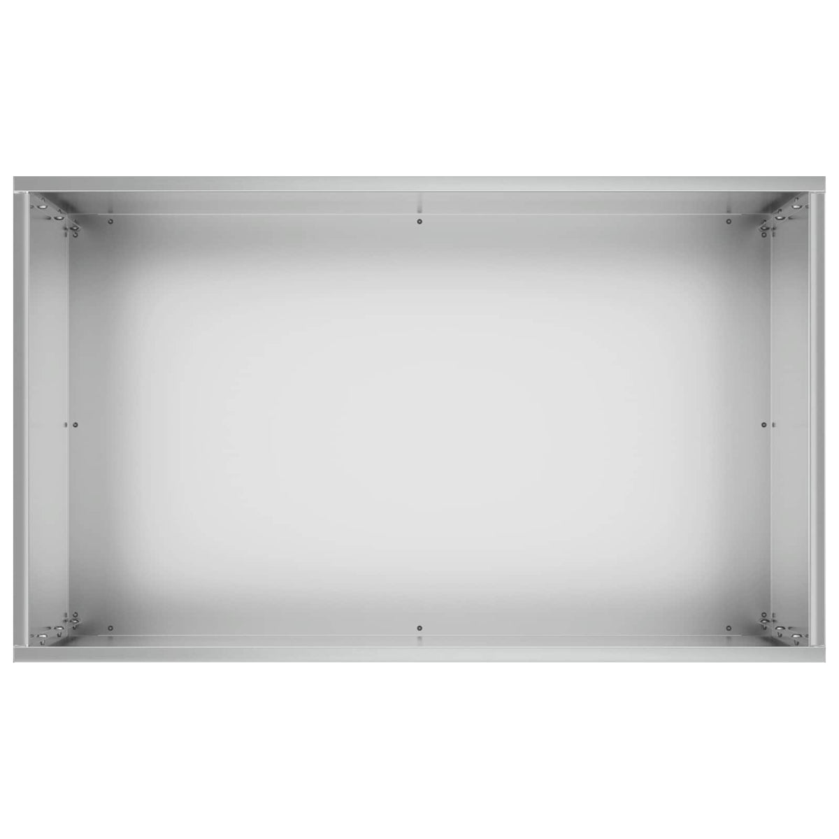 Macetero De Jardín Plateado 50 X 30 X 75 Cm Acero Galvanizado_3