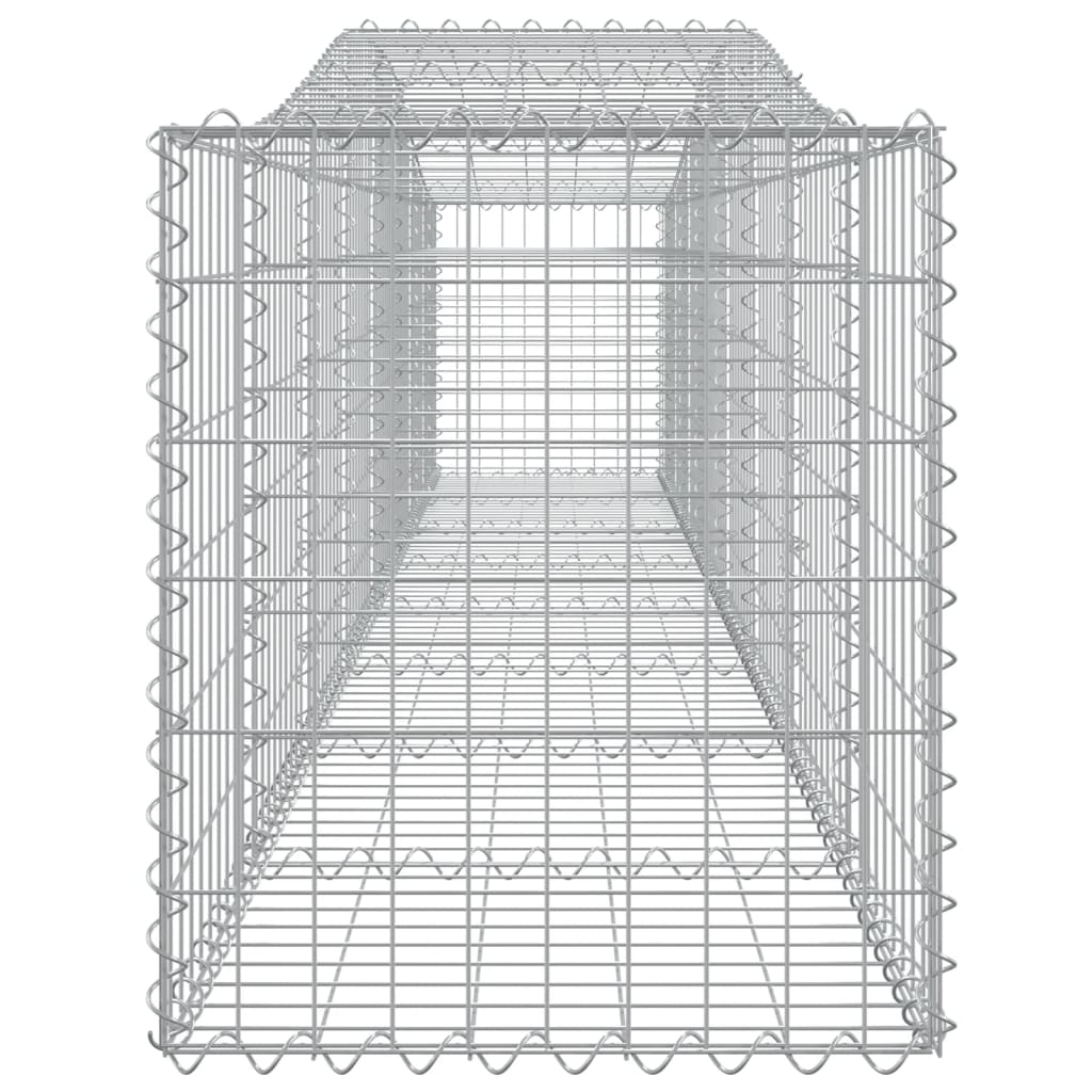 Cestas De Gaviones 10 Uds Forma De Arco Hierro 400x50x60/80 Cm_4