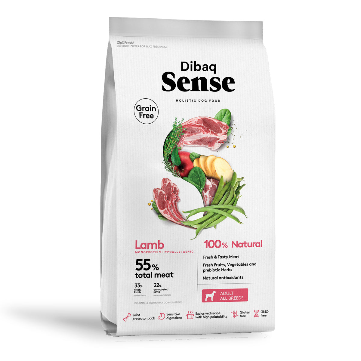 Dibaq Sense Grain Free Cordero 2 Kg_0