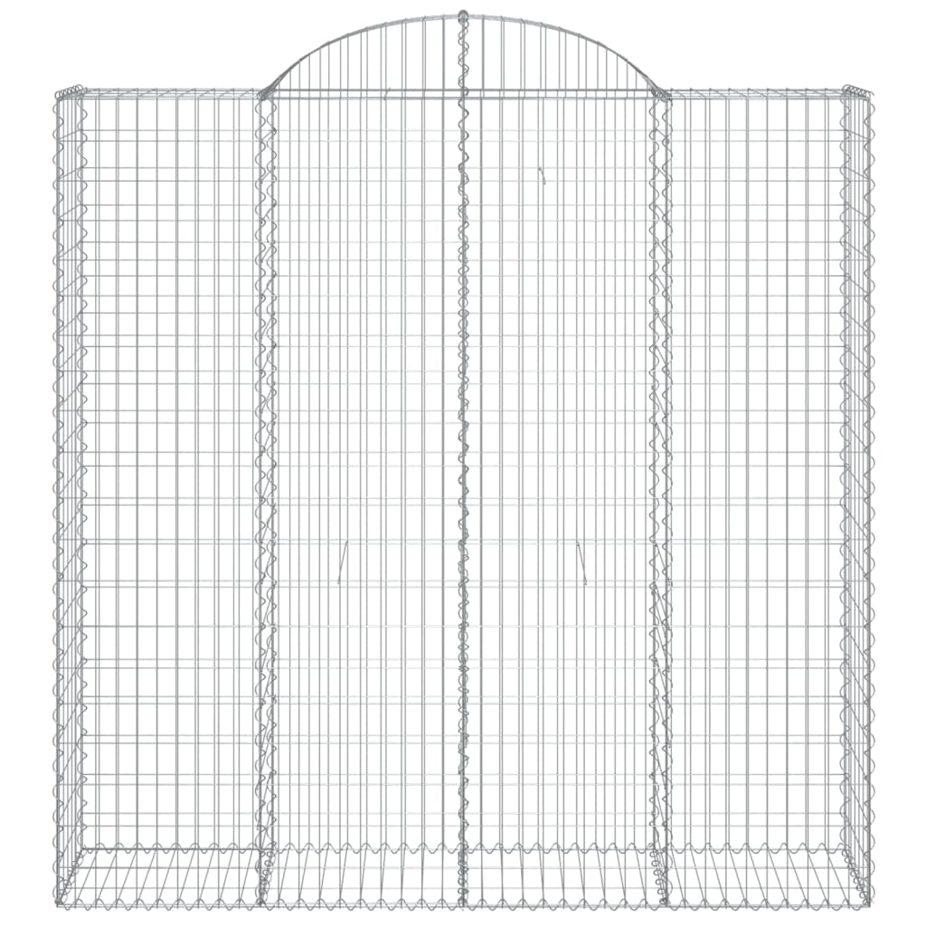 Cestas De Gaviones 5 Uds Forma De Arco Hierro 200x50x200/220 Cm_3
