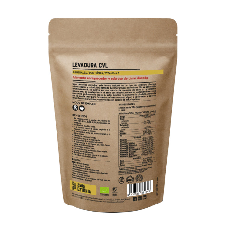 Levadura Nutricional Sin Gluten 125g - Orgánica Superfoods_1