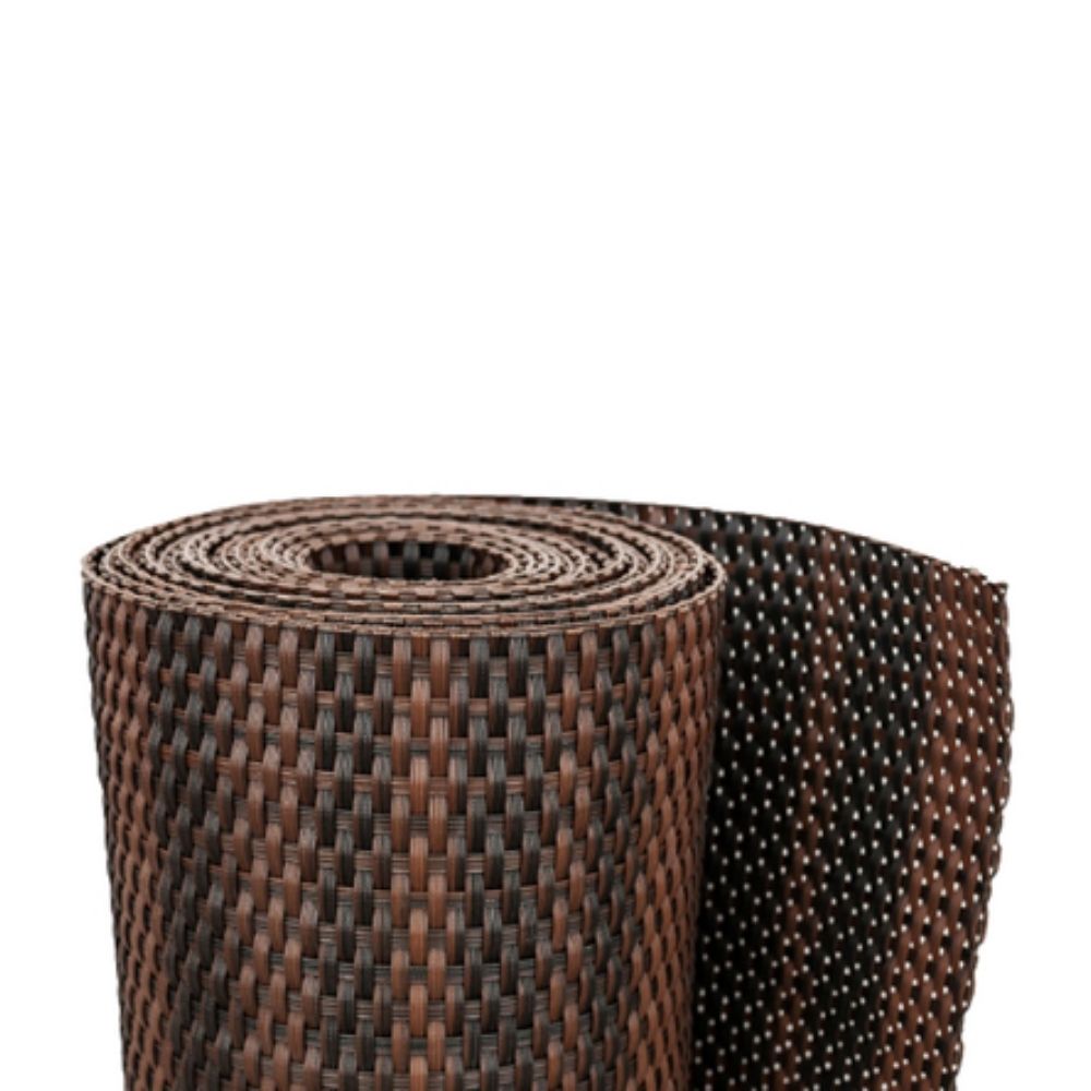 Rollo De Ratán Trenzado (marrón Y Negro) 90x300 Cm_0