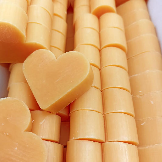 12 Jabones Aromáticos Con Forma De Corazón - Detalle Para Invitados De Eventos. Jabón Glicerina Aroma Naranja Y Jengibre_0