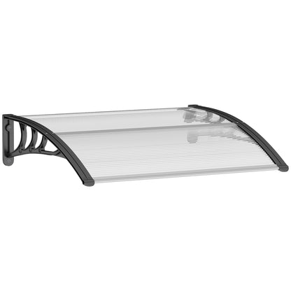 Tejadillo De Protección Outsunny Aleación De Aluminio, Pp Transparente 75x100x23 Cm_0