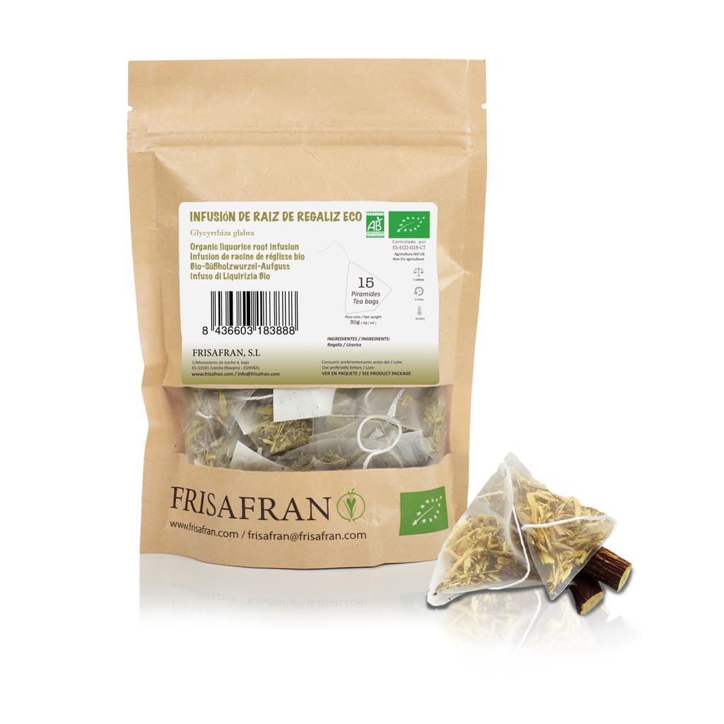 Infusión De Regaliz Digestiva Ecológica En Pirámides | Calidad | Frisafran 15 Uds_1