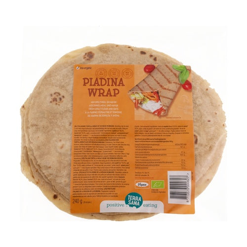 Piadina Wrap de Harina de Espelta y Avena Terrasana 240 g