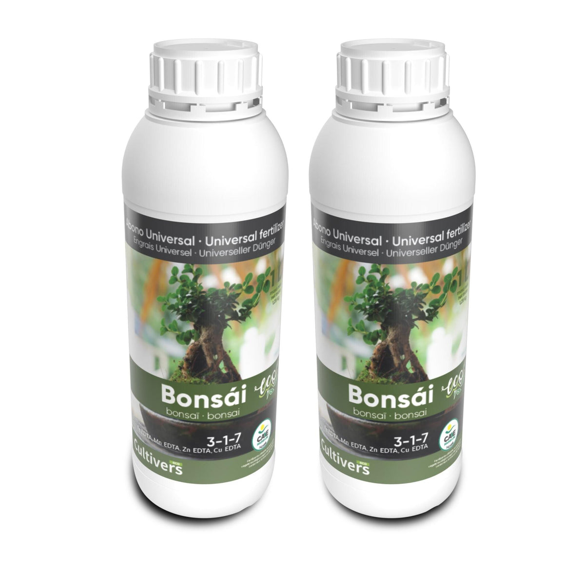 Abono Bonsái Líquido Ecológico Cultivers 2x1l_1