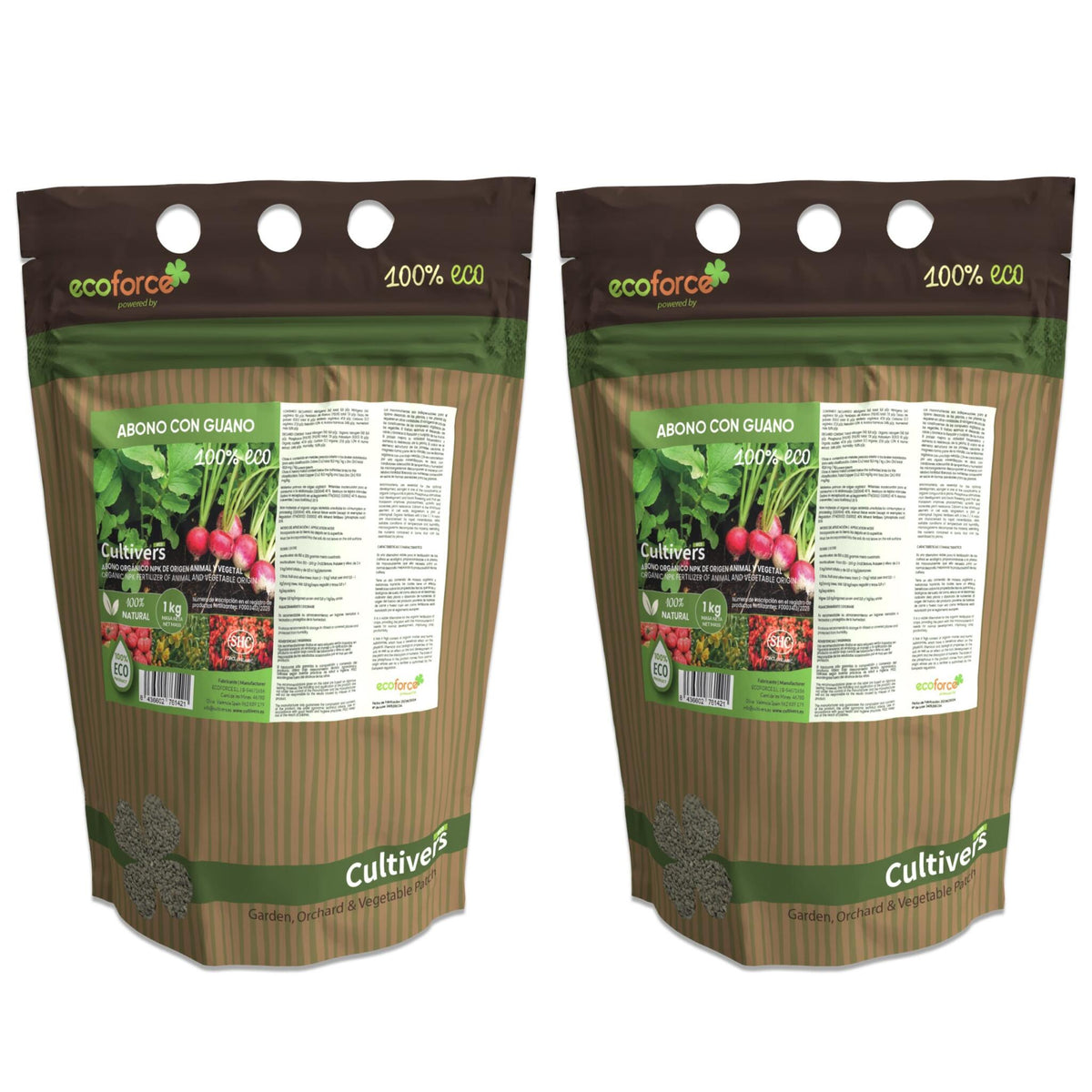 Abono Con Guano Ecológico Cultivers 2x1kg_1