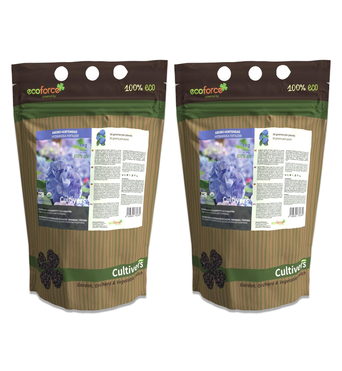 Abono Hortensias Ecológico Cultivers 2x5kg_1