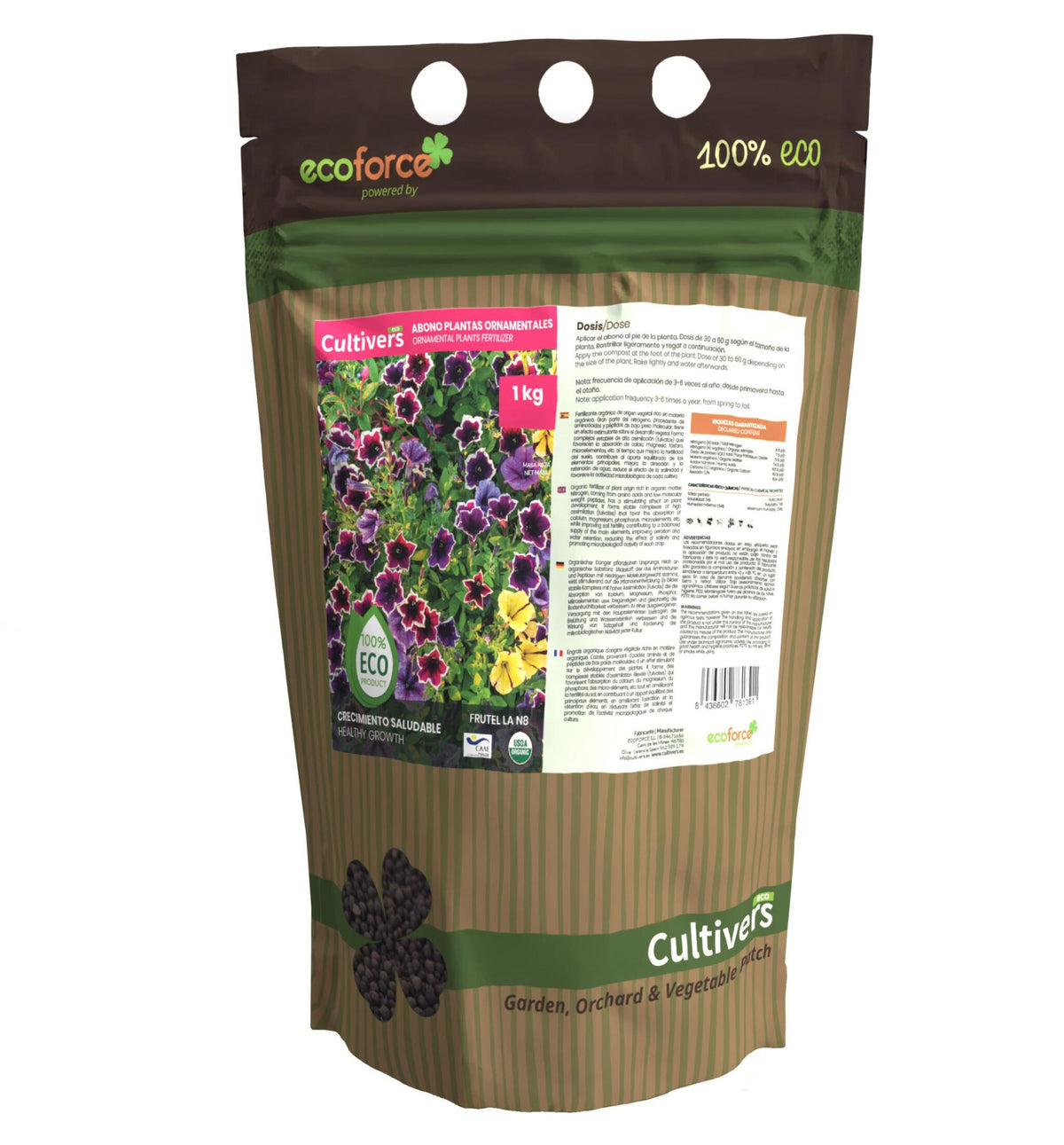 Abono Plantas Ornamentales Ecológico Cultivers 2x1kg_0