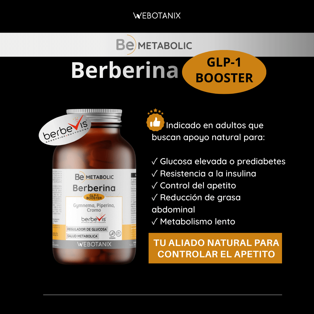 Berberina BeMetabolic WeBotanix 60 cápsulas
