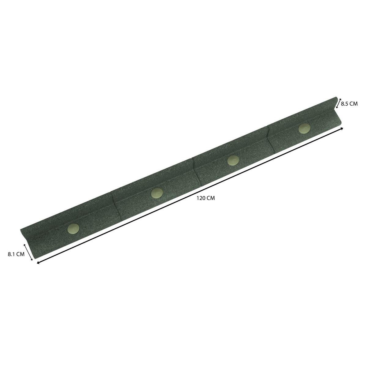 Bordura Flexible Para Jardín 7.2m Con Mazo – Verde_4