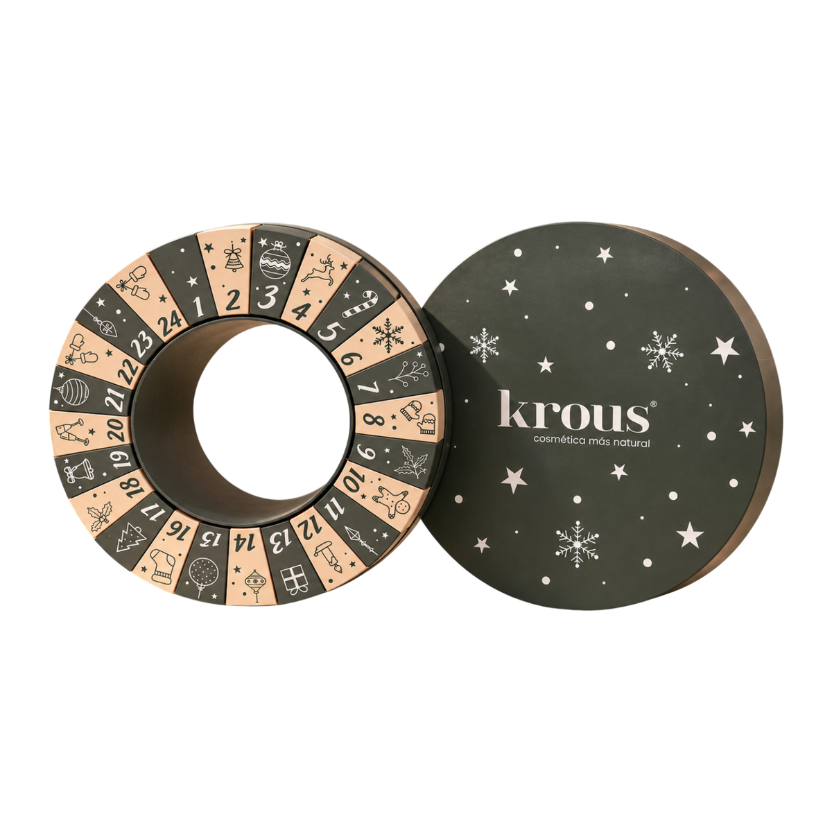Calendario de Adviento Krous 2026 + bolsa 24 casillas