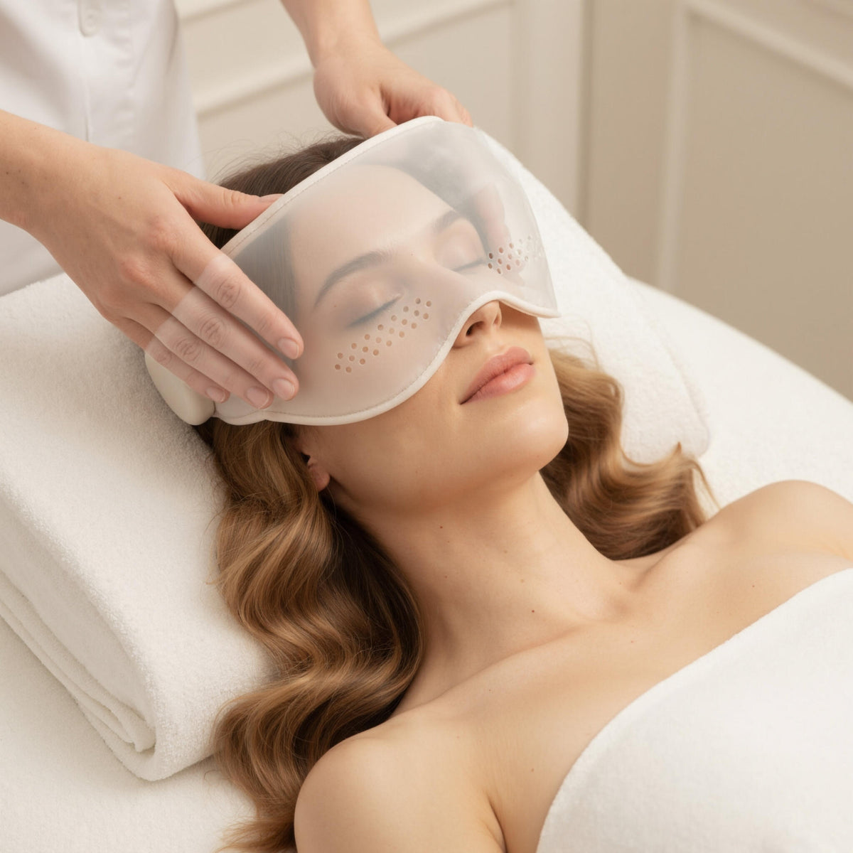 Cofre Relajación–tratamiento Facial Rf Ems Led, Máscara Ocular, Shiatsu, Cojín De Masaje_2
